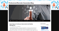 Desktop Screenshot of profrecruitersblog.com